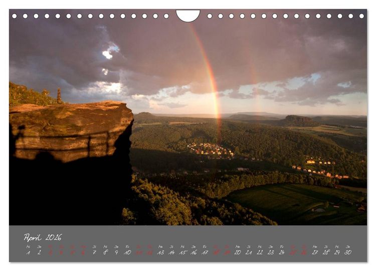 Produktbild: Traumlandschaft - S&auml;chsische Schweiz (Wandkalender 2026 DIN A4 quer), CALVENDO Monatskalender