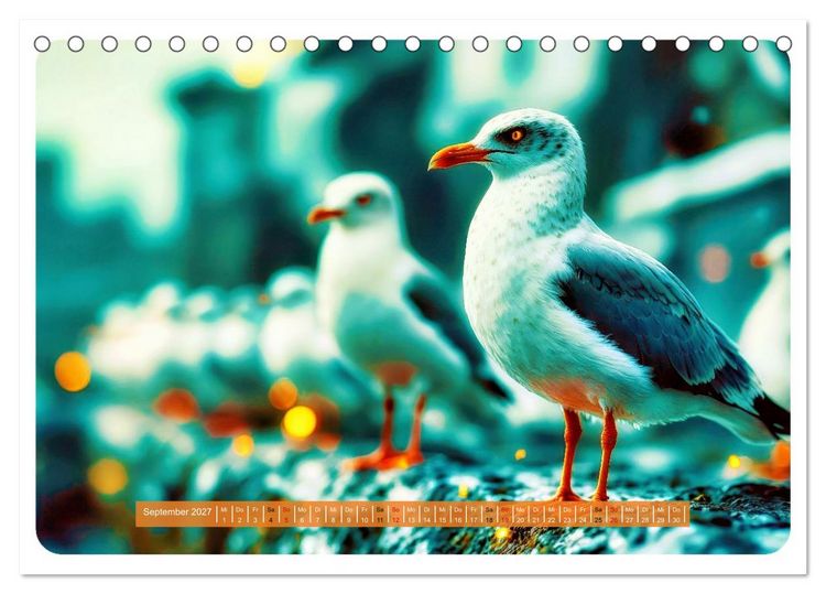 Produktbild: Gierige M&ouml;wen (Tischkalender 2027 DIN A5 quer), CALVENDO Monatskalender