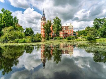 Produktbild: CALVENDO Puzzle Schloss Muskau im Muskauer Park, Bad Muskau, Sachsen | 1000 Teile Lege-Gr&ouml;&szlig;e 64x48cm Foto-Puzzle f&uuml;r gl&uuml;ckliche Stunden