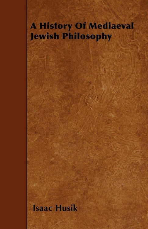 Produktbild: A History Of Mediaeval Jewish Philosophy