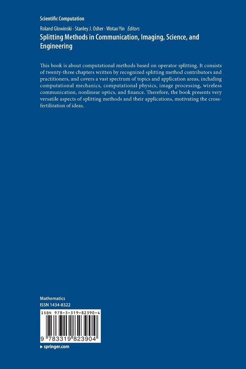 Produktbild: Splitting Methods in Communication, Imaging, Science, and Engineering