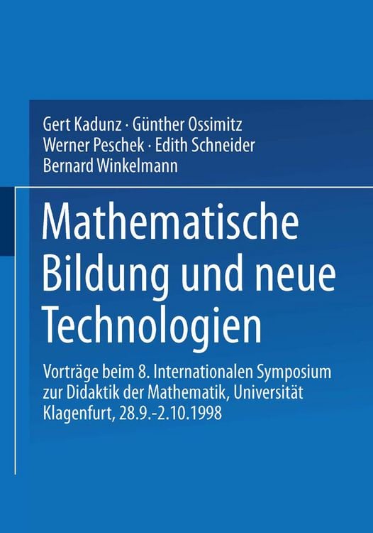 Produktbild: Mathematische Bildung und neue Technologien