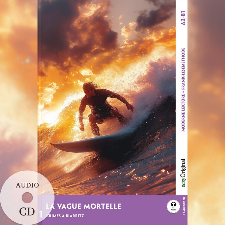 Produktbild: La Vague mortelle - Franz&ouml;sische Krimi-Lekt&uuml;re A2-B1 (+ Audio-CD)