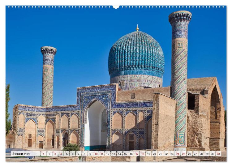 Produktbild: Usbekistan Mythos Seidenstra&szlig;e hautnah (Wandkalender 2026 DIN A2 quer), CALVENDO Monatskalender