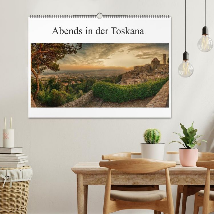 Produktbild: Abends in der Toskana (Wandkalender 2026 DIN A2 quer), CALVENDO Monatskalender