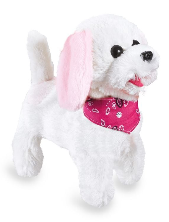 Produktbild: Jamara - RC Pl&uuml;schhund Trixi, 27 MHz, Weiss/Rosa