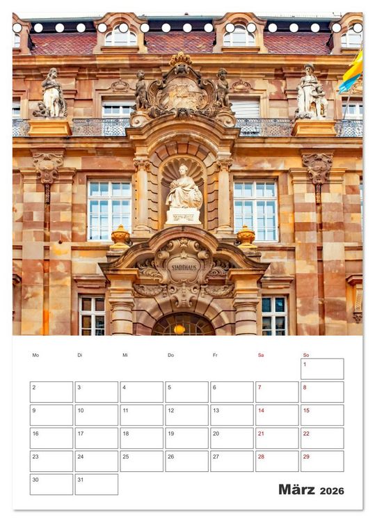 Produktbild: Stadt Speyer - Reiseplaner (Tischkalender 2026 DIN A5 hoch), CALVENDO Monatskalender