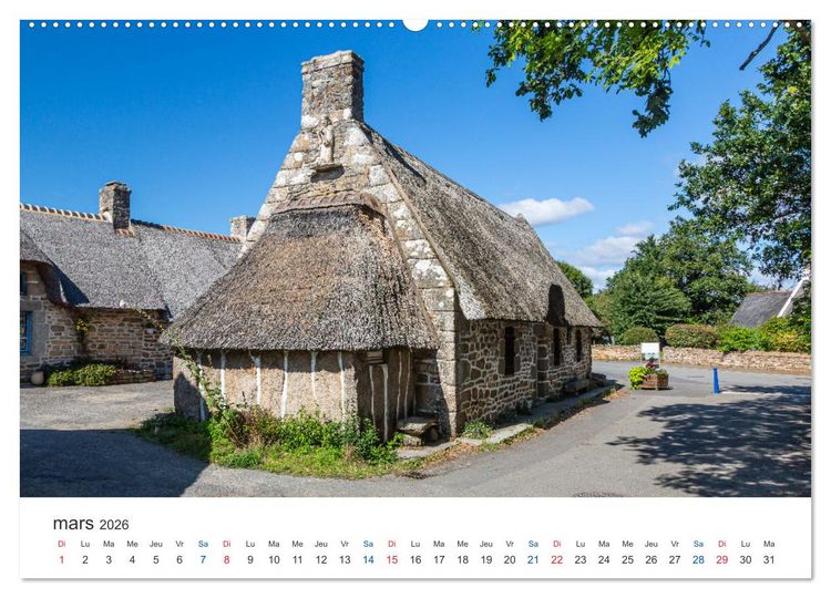 Produktbild: Cornouaille &Agrave; la d&eacute;couverte du Sud-Ouest de la Bretagne (Calendrier mural 2026 DIN A2 vertical), CALVENDO calendrier mensuel