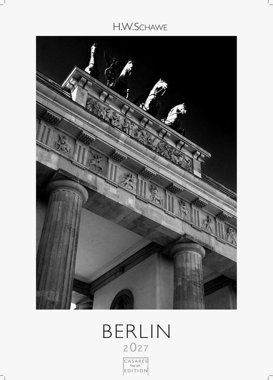 Produktbild: Berlin schwarz-weiss Kalender 2027 &ndash; Wandkalender | Fotokalender Deutschland 29x21cm - Eleganter Schwarz-Wei&szlig;-Print mit beeindruckenden Berlin-Motiven