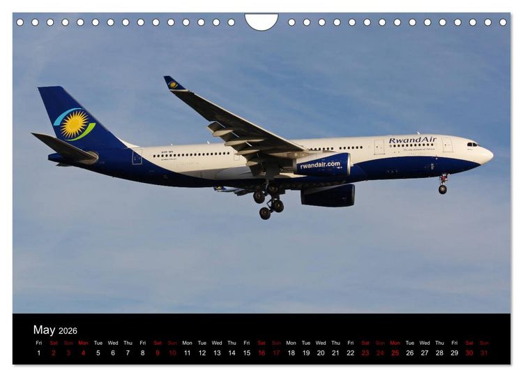 Produktbild: Widebody Jets (Wall Calendar 2026 DIN A4 landscape), CALVENDO 12 Month Wall Calendar