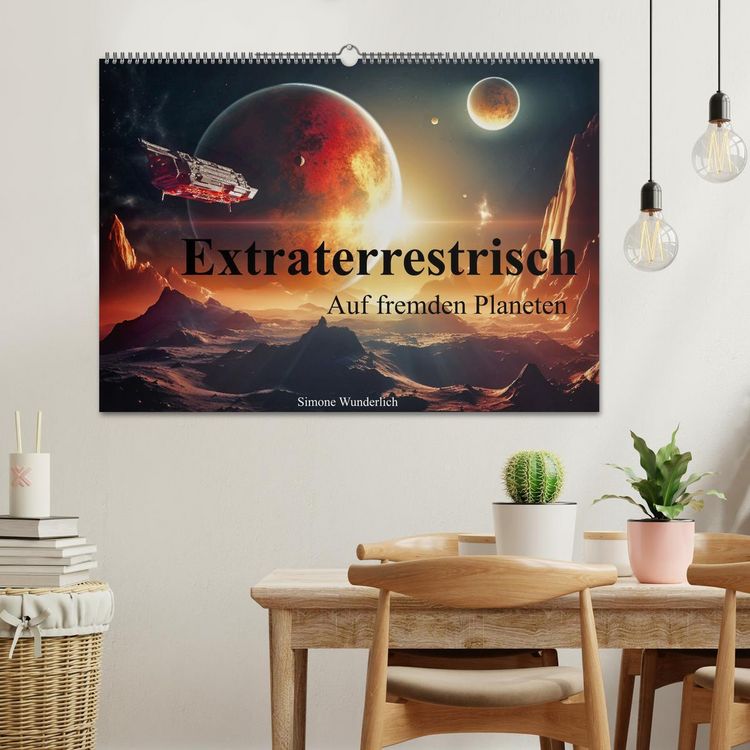 Produktbild: Extraterrestrisch - Auf fremden Planeten (Wandkalender 2026 DIN A2 quer), CALVENDO Monatskalender
