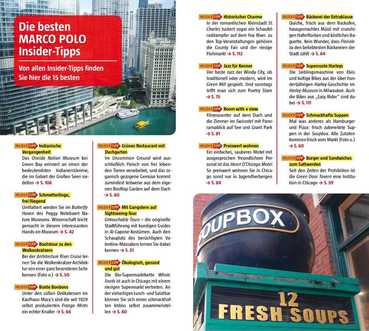Produktbild: MARCO POLO Reisef&uuml;hrer Chicago und die gro&szlig;en Seen