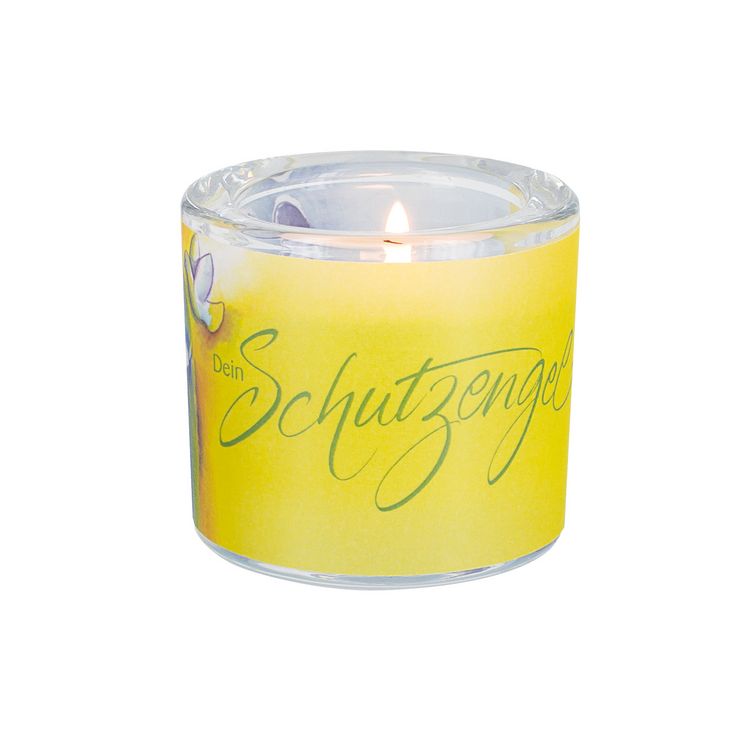Produktbild: Glaswindlicht Engel mit Taube 6 cm