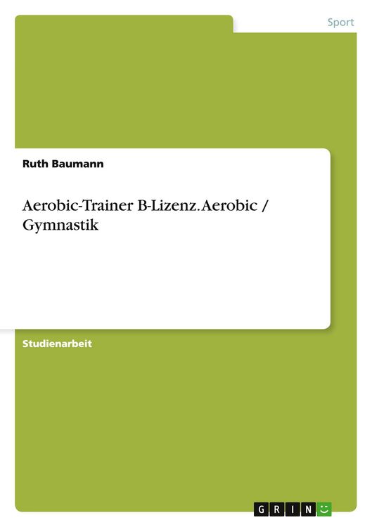 Produktbild: Aerobic-Trainer B-Lizenz. Aerobic / Gymnastik