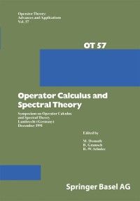Produktbild: Operator Calculus and Spectral Theory