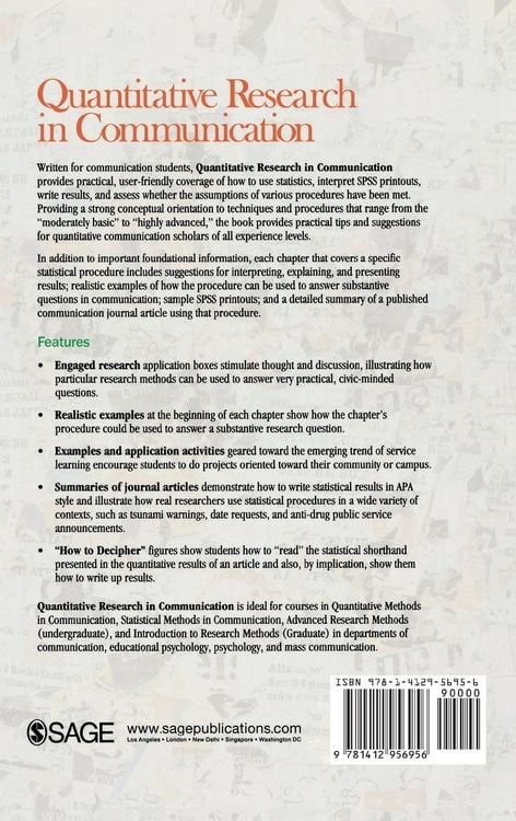 Produktbild: Quantitative Research in Communication