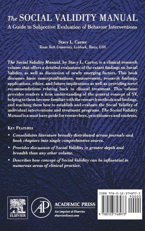 Produktbild: The Social Validity Manual