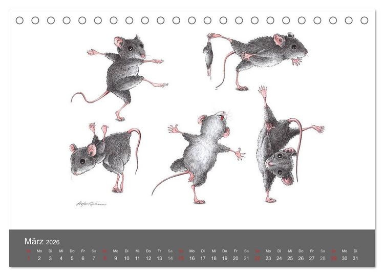 Produktbild: TIERONISCH (Tischkalender 2026 DIN A5 quer), CALVENDO Monatskalender