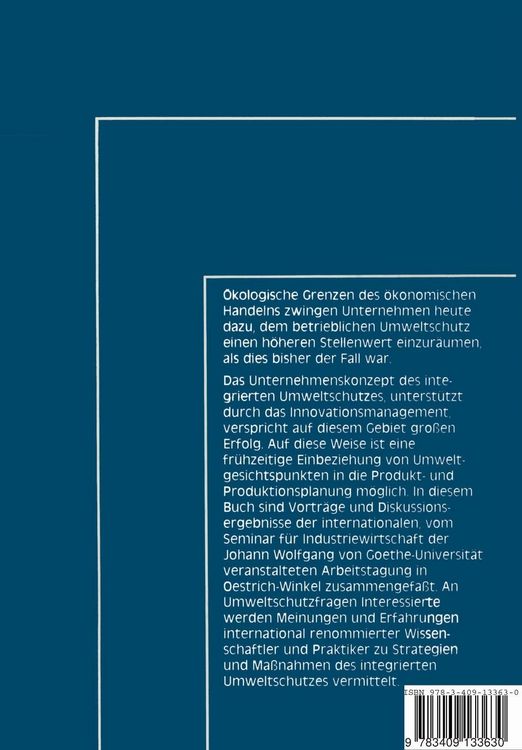 Produktbild: Integrierter Umweltschutz