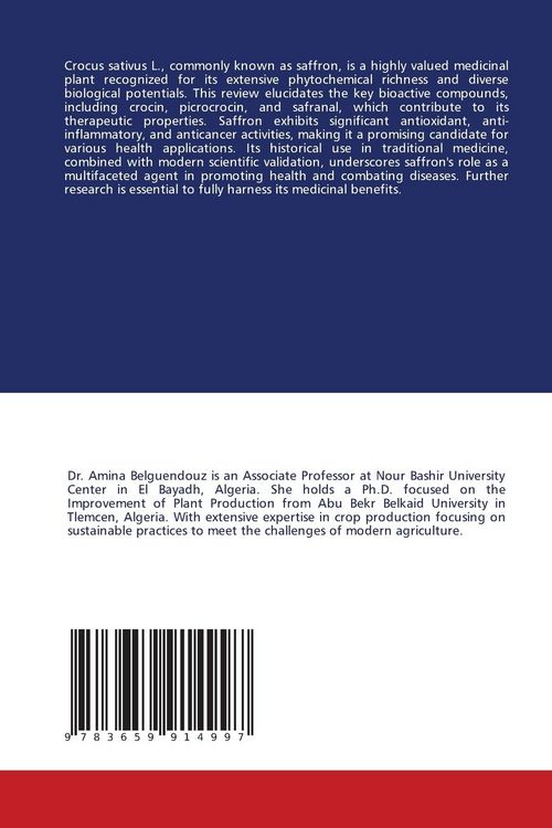 Produktbild: The Medicinal Wonder of Crocus sativus L.: Unveiling Its Phytochemical