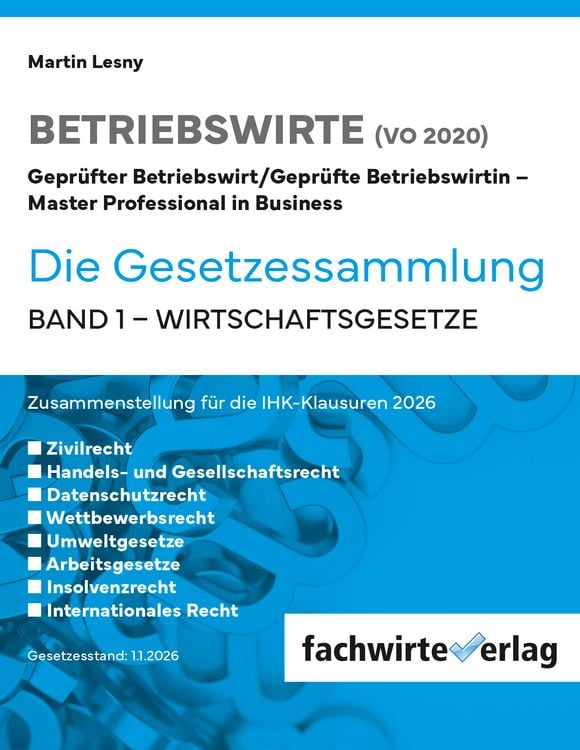 Produktbild: Betriebswirte - Die Gesetzessammlung 2026