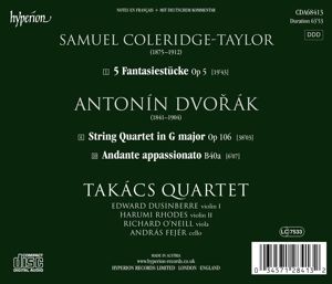 Produktbild: Streichquartett op.106/5 Fantasiest&uuml;cke op.5