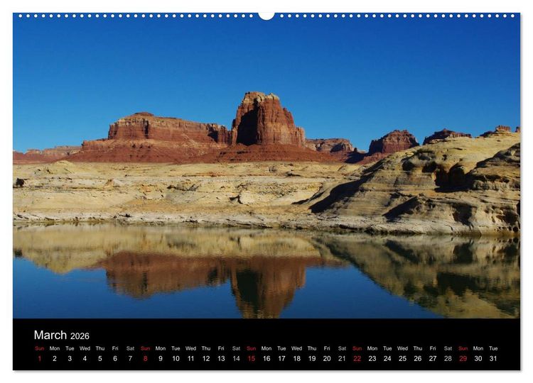 Produktbild: Spectacular Utah / UK-Version (High Quality Premium Wall Calendar 2026 DIN A2 landscape),CALVENDO 12 Month Wall Calendar