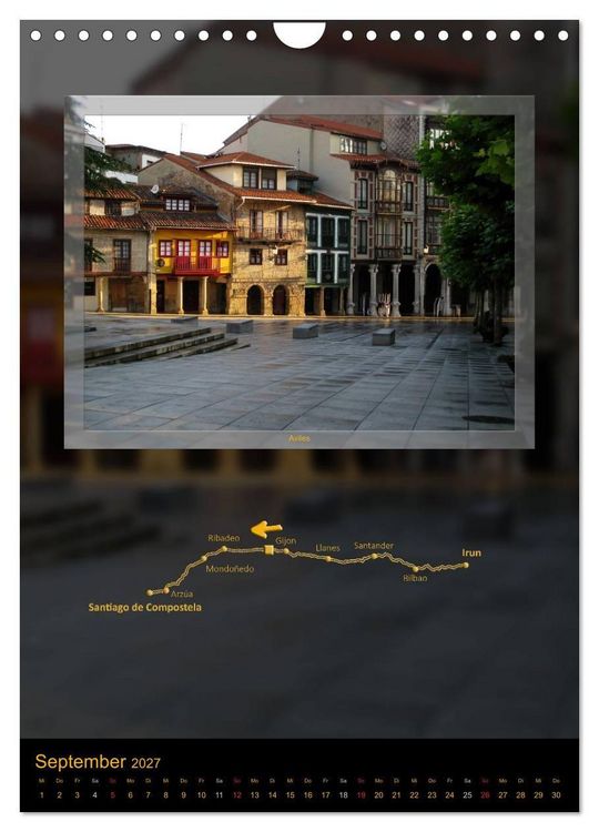 Produktbild: Camino del Norte (Wandkalender 2027 DIN A4 hoch), CALVENDO Monatskalender