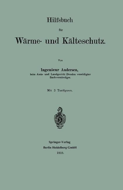 Produktbild: Hilfsbuch f&uuml;r W&auml;rme- und K&auml;lteschutz