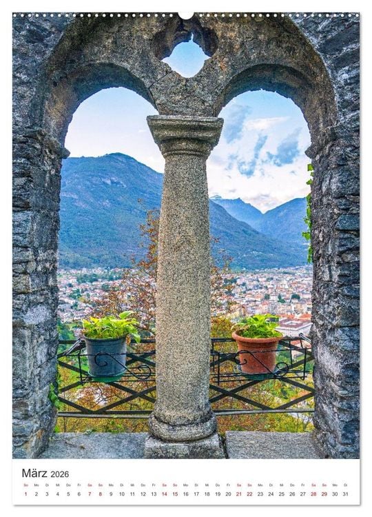 Produktbild: Lago Maggiore - Atemberaubende Landschaften (Wandkalender 2026 DIN A2 hoch), CALVENDO Monatskalender