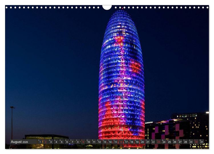 Produktbild: Metropole Barcelona (Wandkalender 2026 DIN A3 quer), CALVENDO Monatskalender
