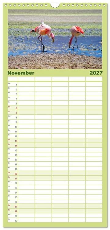 Produktbild: Familienplaner 2027 - Bolivien - Die geheime Perle S&uuml;damerikas mit 5 Spalten (Wandkalender, 21 x 45 cm) CALVENDO