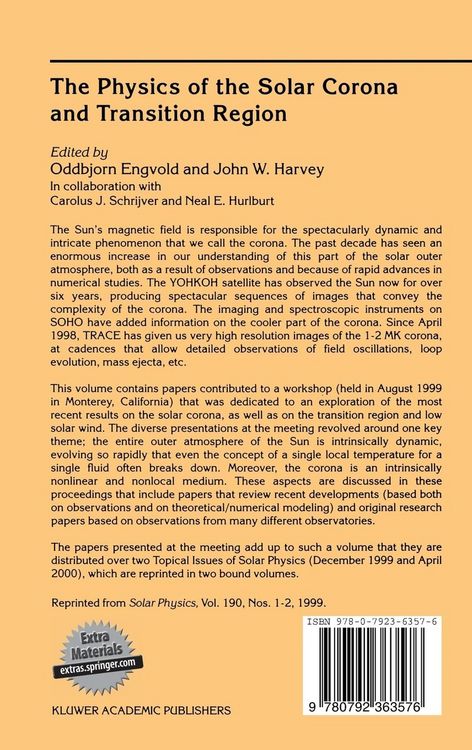 Produktbild: The Physics of the Solar Corona and Transition Region