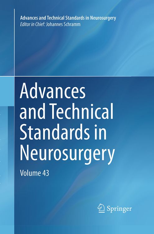 Produktbild: Advances and Technical Standards in Neurosurgery