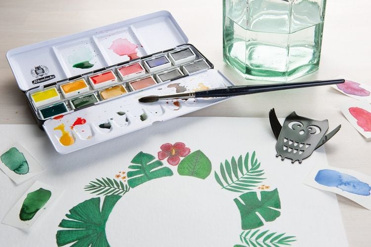 Produktbild: Schmincke Akademie Aquarell, Metallkasten, 12 x 1/1 N&auml;pfchen