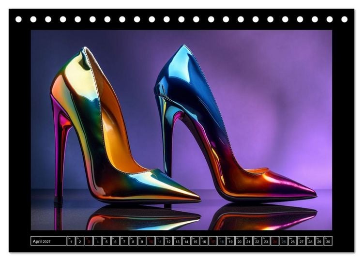 Produktbild: high heel verf&uuml;hrerisch sch&ouml;n (Tischkalender 2027 DIN A5 quer), CALVENDO Monatskalender