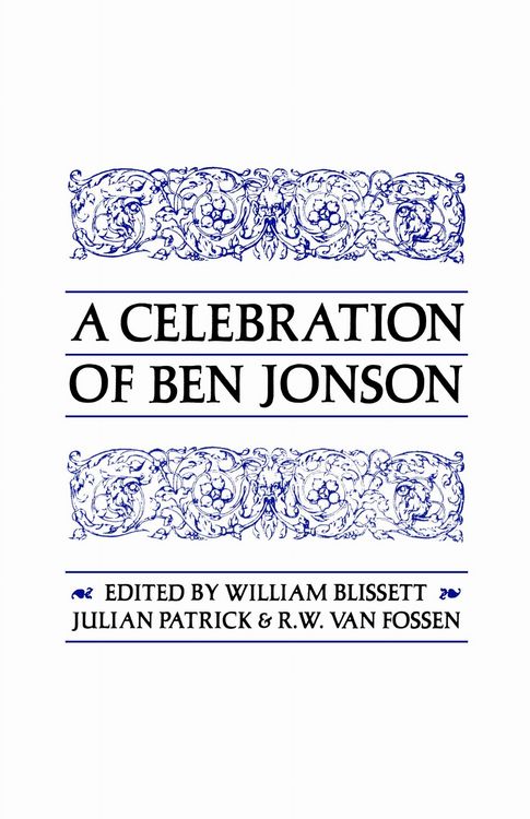 Produktbild: A Celebration of Ben Jonson