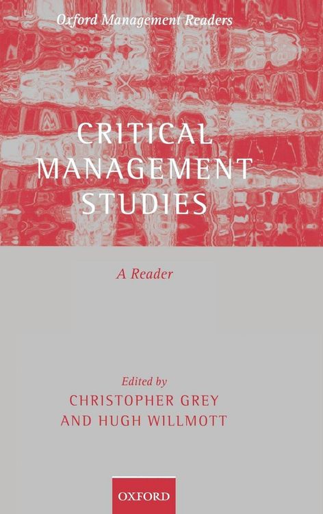 Produktbild: Critical Management Studies