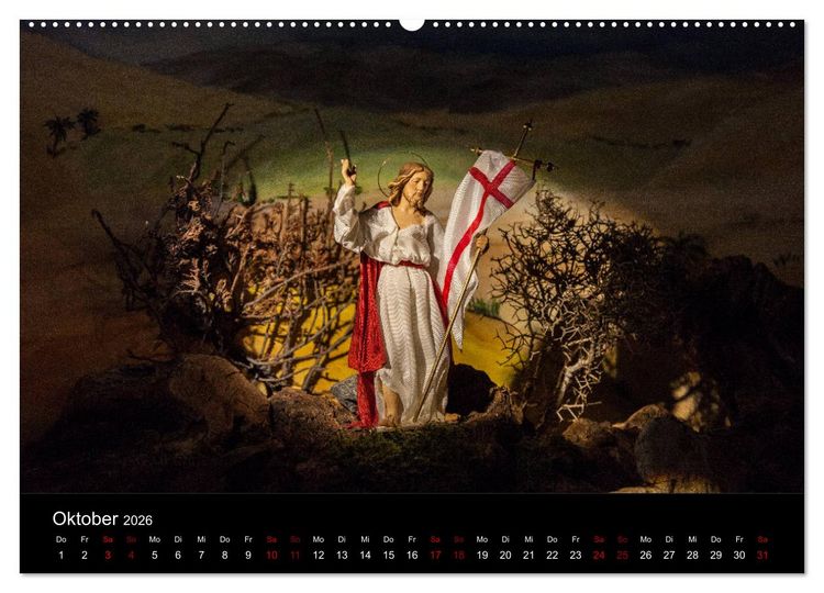 Produktbild: Passionskrippen (Wandkalender 2026 DIN A2 quer), CALVENDO Monatskalender