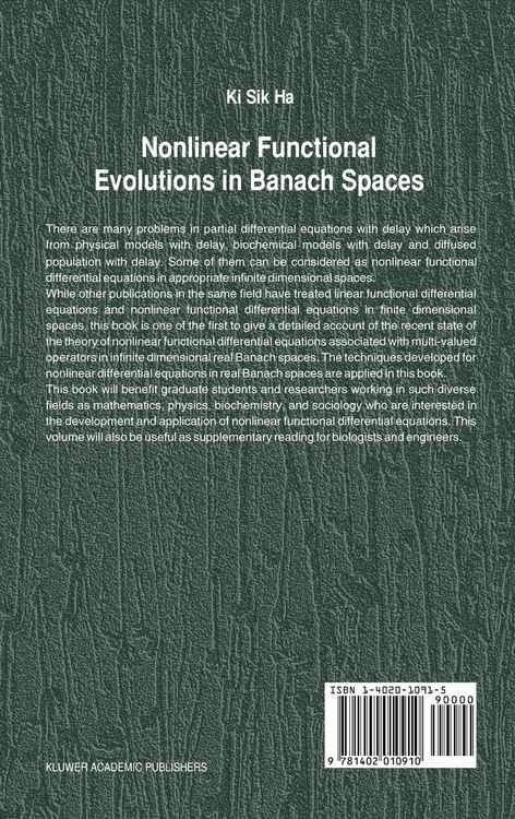 Produktbild: Nonlinear Functional Evolutions in Banach Spaces