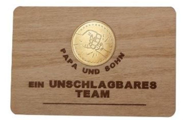 Produktbild: Gl&uuml;ckstaler auf Karte - Gro&szlig;e Faust- kleine Faust