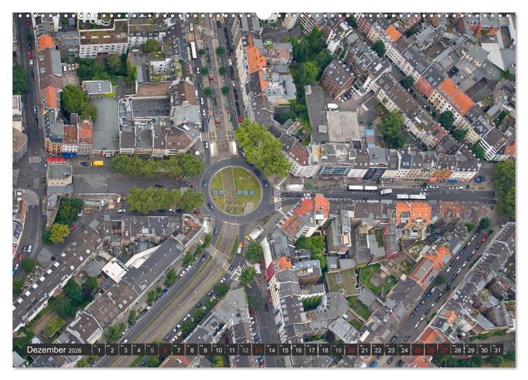 Produktbild: K&ouml;ln - Die Rheinmetropole aus der Luft (hochwertiger Premium Wandkalender 2026 DIN A2 quer), Kunstdruck in Hochglanz