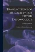 Produktbild: Transactions of the Society for British Entomology; v.2