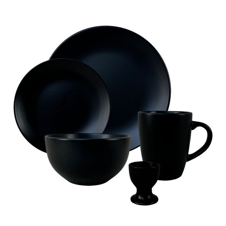 Produktbild: NTK-Collection Geschirrset 20-teilig Antonia schwarz Keramik