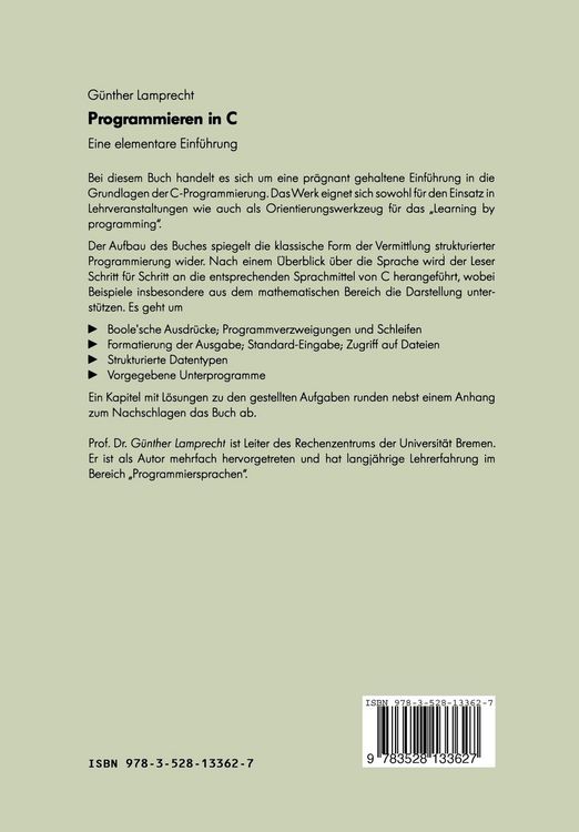 Produktbild: Programmieren in C