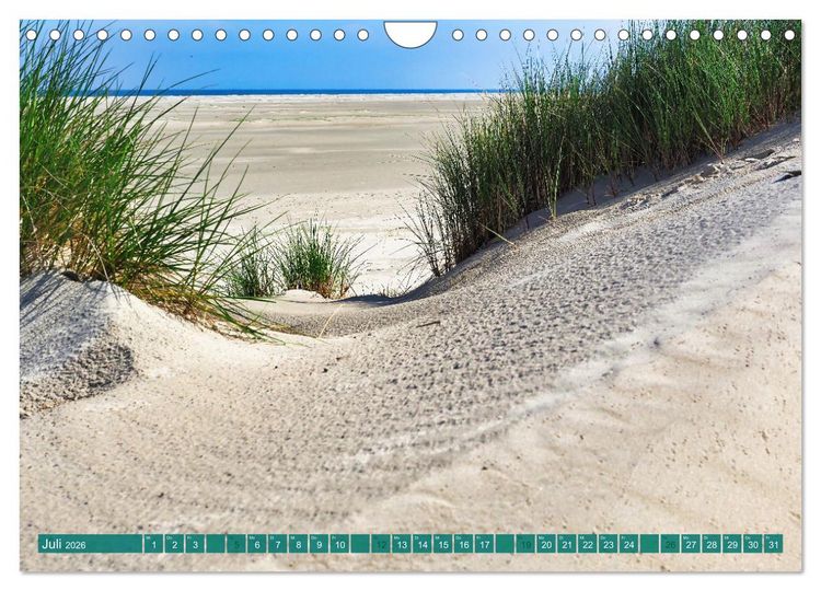 Produktbild: Borkum Ansichten (Wandkalender 2026 DIN A4 quer), CALVENDO Monatskalender