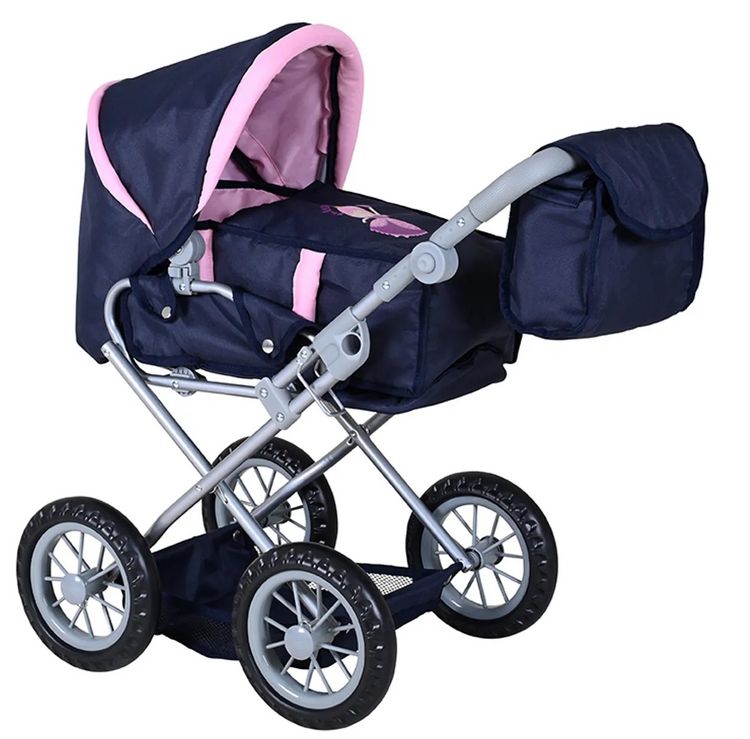 puppenwagen blau Lilla Moa | Süsser Puppenwagen für Kinder von Konges Slojd main image 1