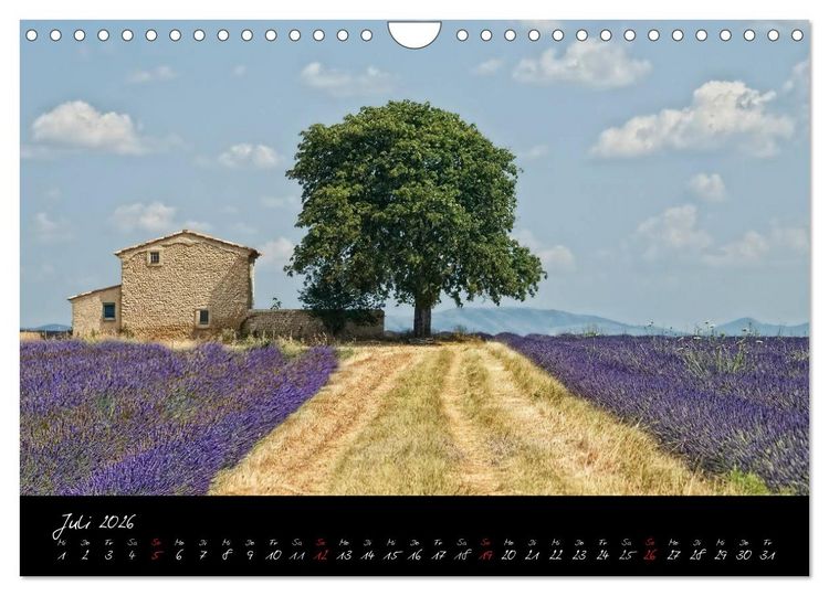 Produktbild: Provence romantique (Wandkalender 2026 DIN A4 quer), CALVENDO Monatskalender