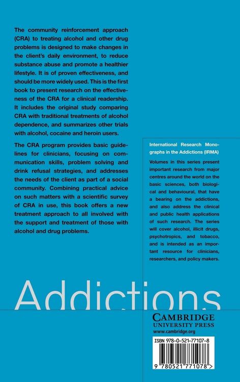 Produktbild: A Community Reinforcement Approach to Addiction Treatment