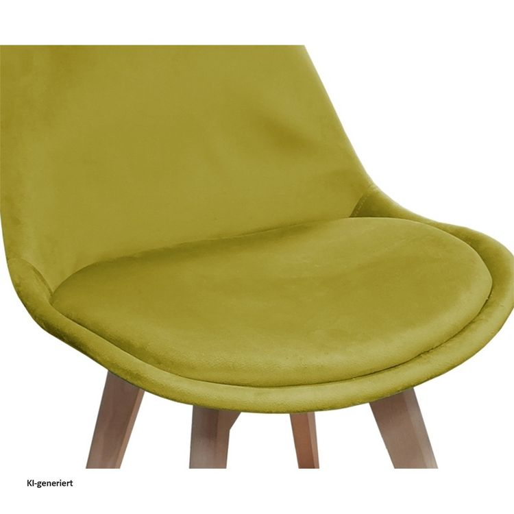 Produktbild: HTI-Living Stuhl Atlanta Velvet Uni 4er-Set Stuhl Atlanta Velvet Uni 4er-Set